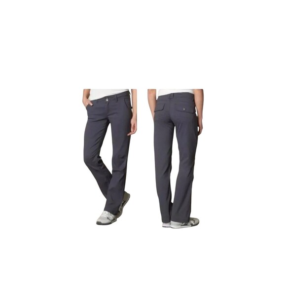 Prana Pants - Prana Women's Size 8 Short Inseam Straight Hiking Pants Outdoor Black